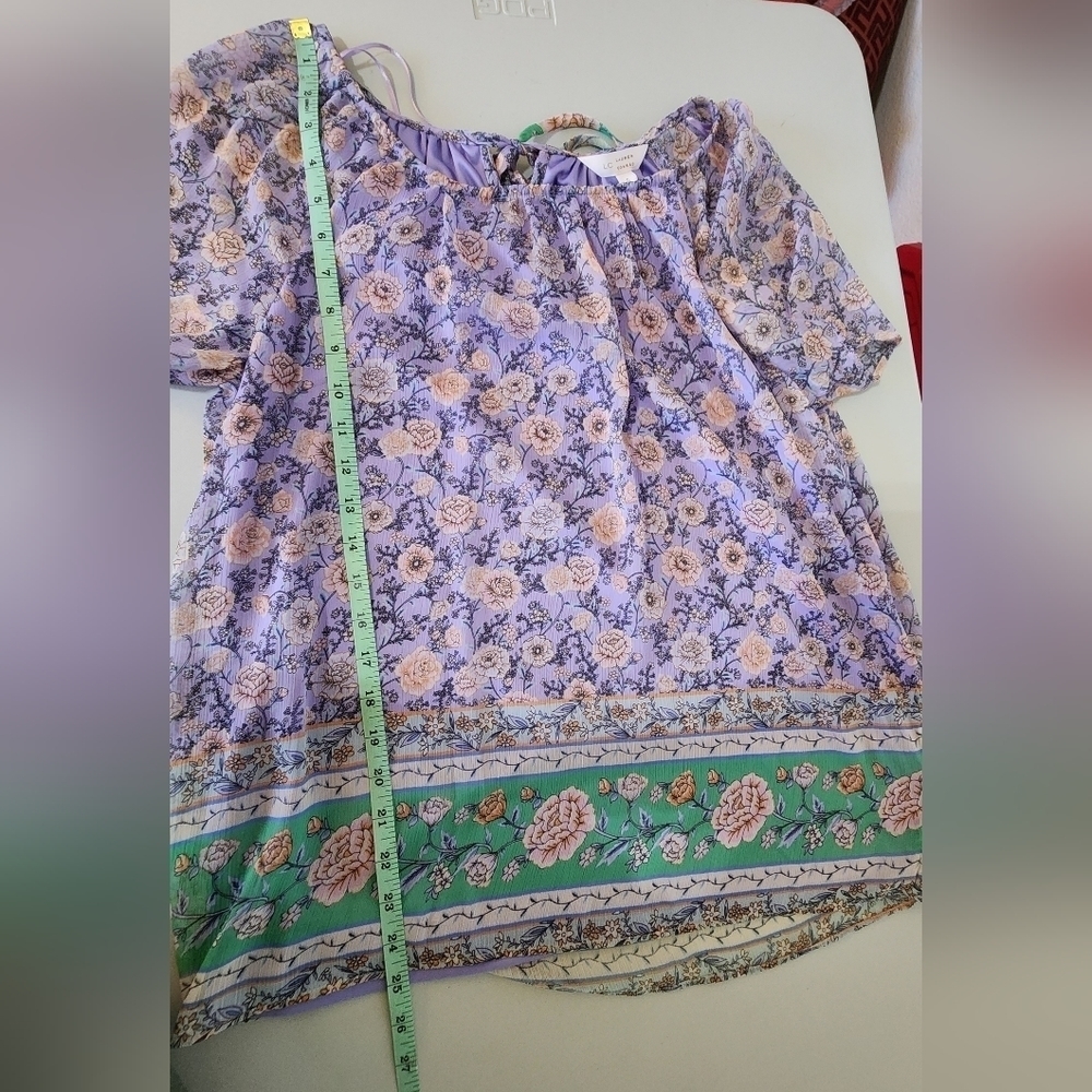 NWT Lauren Conrad purple blouse. Small - Picture 5 of 9